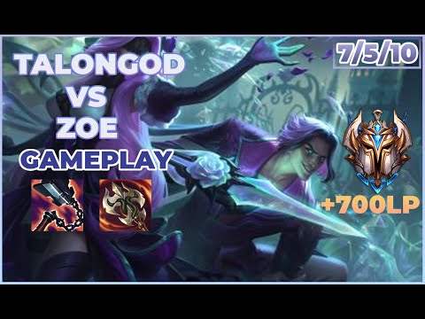 Talongodx Stream Highlights Talon vs Zoe (NEW PATCH INSANE COMEBACK)