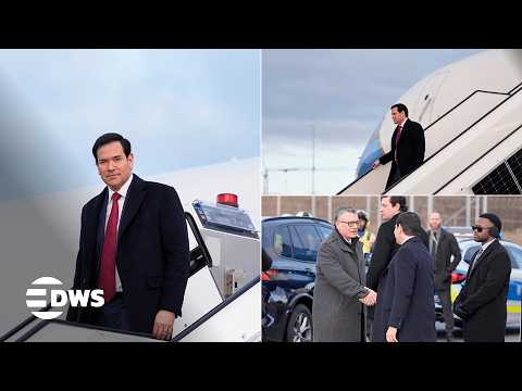 FULL UNSEEN ARRIVAL: Marco Rubio Arrives in Munich Ahead of 2026 Security Conference | AC1Z