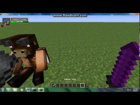 Minecraft mob battle minotaur vs walker king