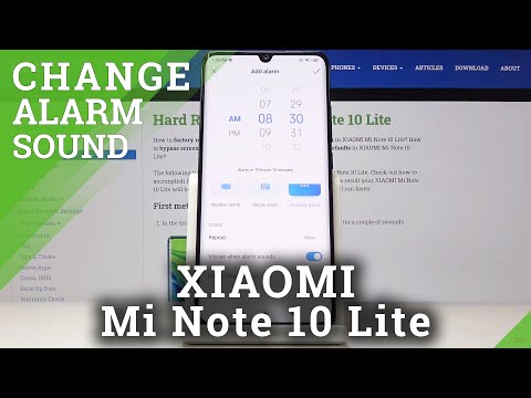 How to Set Up Alarm in XIAOMI Mi Note 10 Lite – Alarm Schedule