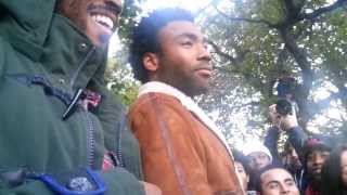 Childish Gambino answers question about Roscoe&#39;s Wetsuit in Toronto