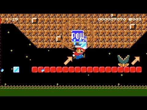 Super Mario Maker 2 20 Seconds: Mega Mario Smashdown