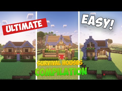 Minecraft: Ultimate Survival Houses Compilation🏡