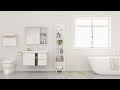 Armoire salle de bains 30x30x179 cm blanc | video 1