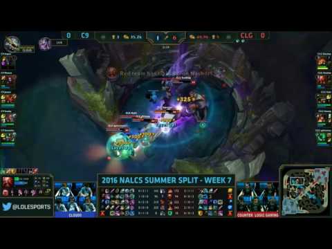 Cloud 9 vs CLG Highlights, Game 1 NA LCS Week 7 Day 3 Summer 2016   C9 vs CLG G1