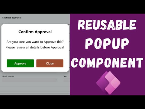 How to Create Resuable PopUp Dailog Box in PowerApps using Component | Dialog box in PowerApps