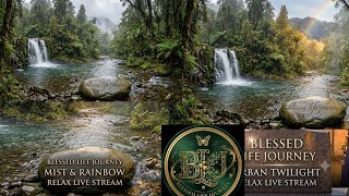 From Mist to Rainbow - Sacred Waterfall +Motivational Quotes