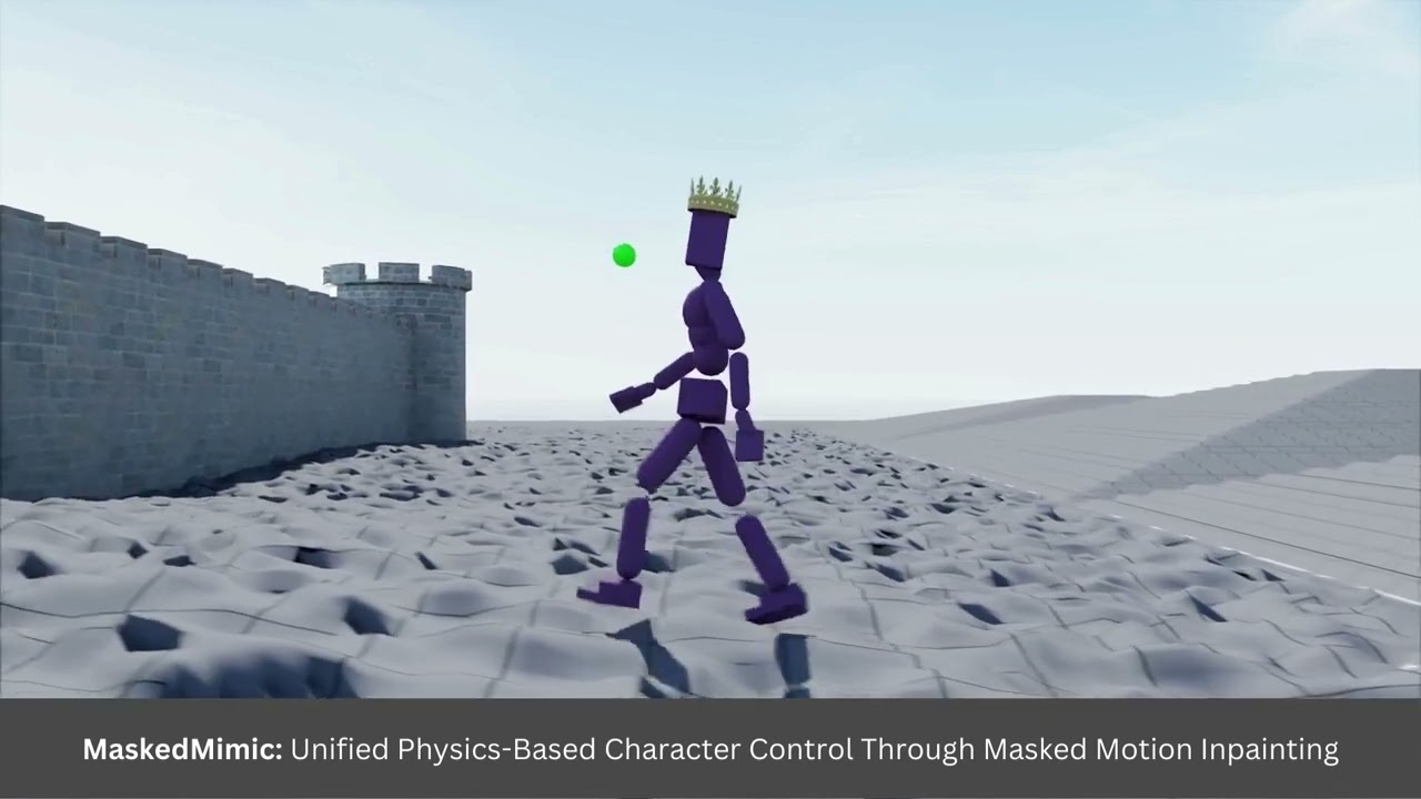 Unified Whole-Body Control for Humanoids with MaskedMimic from NVIDIA Project GR00T - YouTube