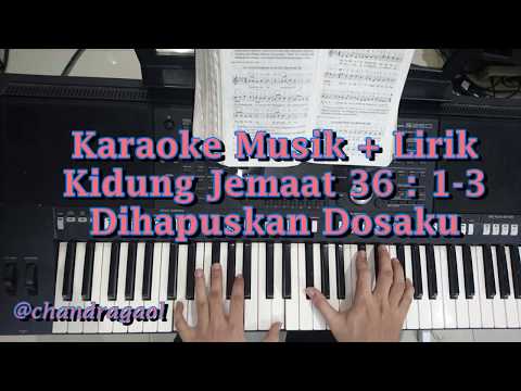 Karaoke Musik + Lirik Kidung Jemaat 36 Dihapuskan Dosaku || Lagu Rohani Kristen Cover