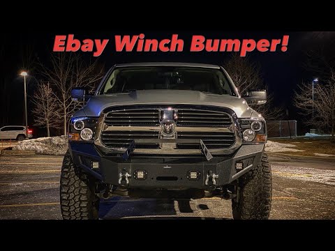 Cheap Ebay Winch bumper for my 2016 RAM 1500 - Installation/First Impressions