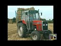 MASSEY FERGUSON 390 AND BALE COLLECTOR