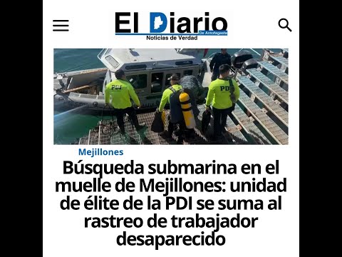 Búsqueda de persona extraviada en Mejillones hace un mes