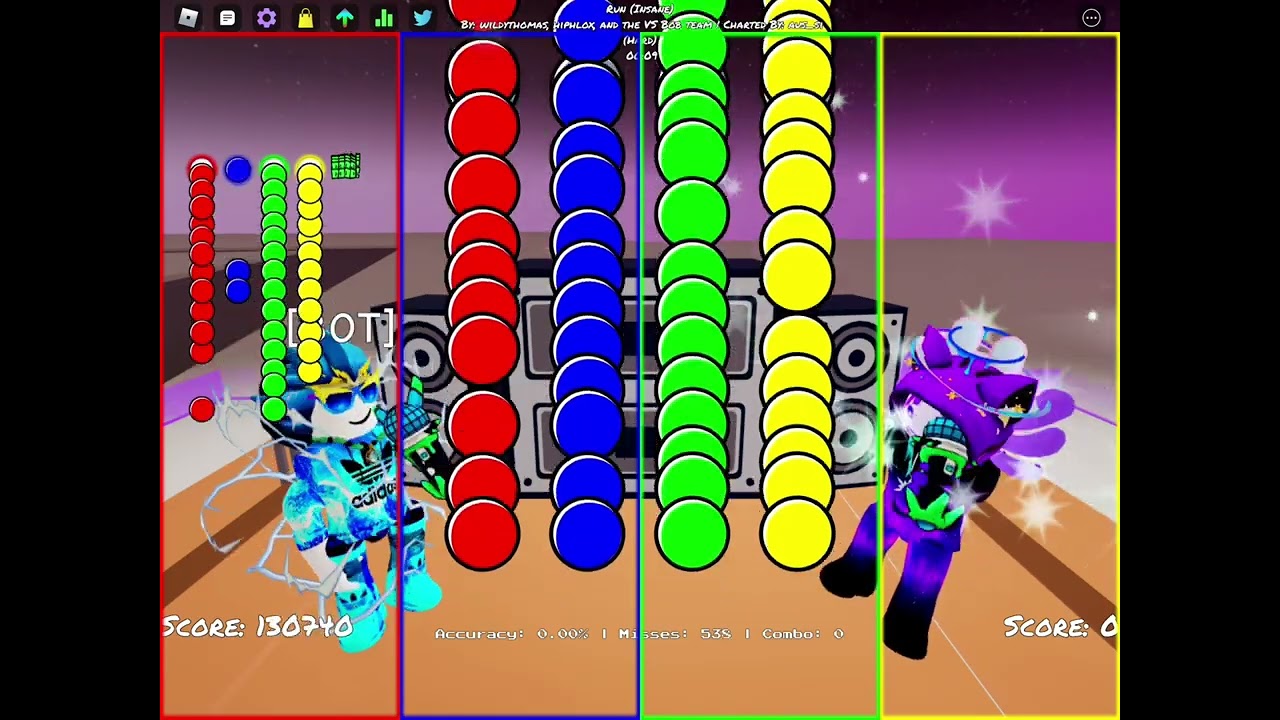 Highest Misses and Score in Roblox Funky Friday Run Song