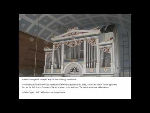 Fuldaer Gesangbuch 1778 (Nr. 43) - Gott! der du durch dein Wort: Es werde!