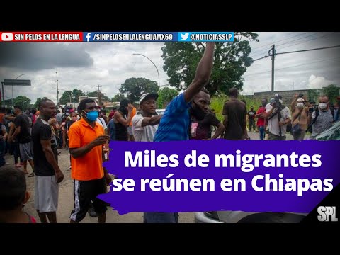 Migrantes En México: Miles de MIGRANTES se reúnen en estadio de Tapachula Chiapas para pedir refugio