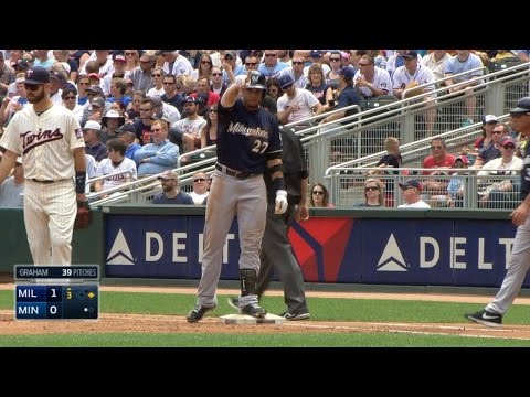 MIL@MIN: C. Gomez goes 4-for-4 with three RBIs