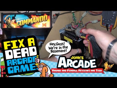 How to fix a dead arcade game #1 - Troubleshooting a Craigslist purchase - Data East Commando