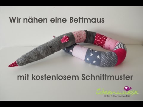 Bettmaus nähen mit kostenlosem Schnittmuster - Ideenwiese
