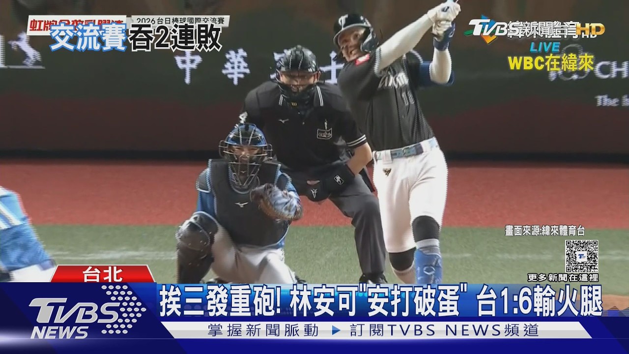 影音/古林睿煬3局5K開好頭!台灣難擋火腿火力 1比6吞敗赴日備戰