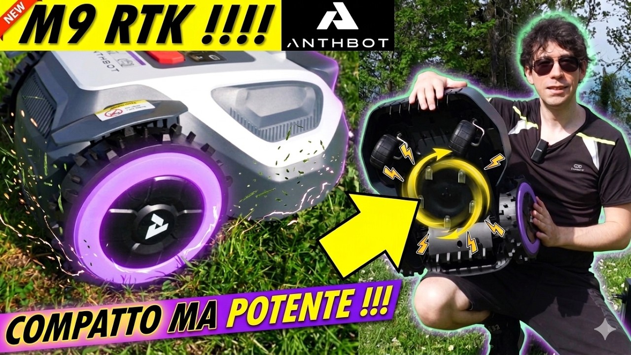 Anthbot M9: La Precisione del Satellite in formato Ultra-Compatto! Recensione robot tagliaerba RTK