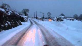 preview picture of video '2CV neige sur la route d'Hardinvast'