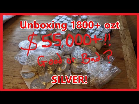Why buying 1800 oz of silver ($55,000+) might be a bad idea - Biggest silver unboxing on YouTube?