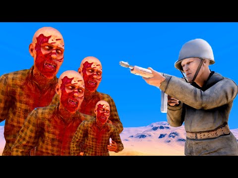 Running Zombie 100000 x Vs 10000 Us Police Army( Uebs )Rescue Operation