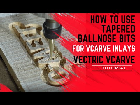 TUTORIAL | How to use a Tapered Ballnose Bit as a V-Bit or Engraving Bit