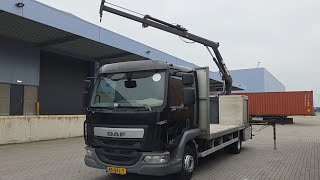 DAF LF 220 FA + HIAB 060/2 flatbed truck | Image 4 - Autoline