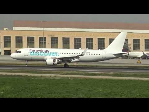 Eurowings Discover Airbus 320 D-AIUV Landing Malaga LEMG