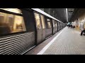 Bucharest Metro BOMBARDIER Trains At Station Timpuri Noi