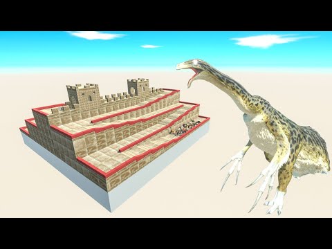 All Unit Escape From Therizinosaurus - Last Survivor - Animal Revolt Battle Simulator