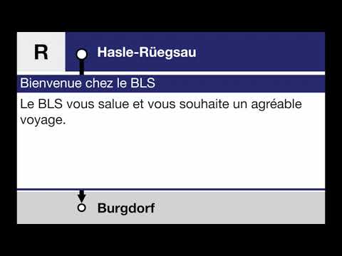 Willkommen bei der BLS (Ansage) (De, Fr, En)