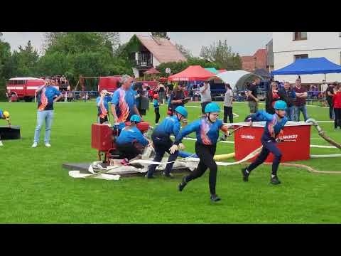 Polabská liga Krchleby - 1. pokus MLADÍ HASIČI A - SDH Kanín 1