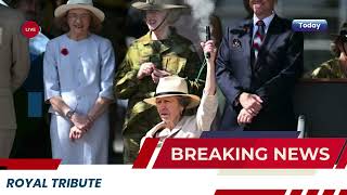 Royal Princess Anne Brings Energy to Australia | Kicks Off Barracks Relay & Honors Veterans 💐