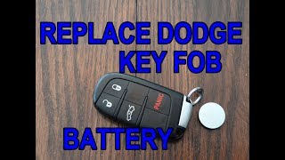 How to replace a dodge key fob battery