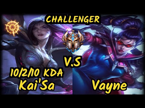Sedrion (KAI'SA) vs VAYNE - 10/2/10 KDA BOTTOM ADC CHALLENGER GAMEPLAY - EUW