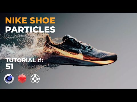 Nike Shoe Particle R&D - Cinema 4D, X-Particles & Redshift Tutorial