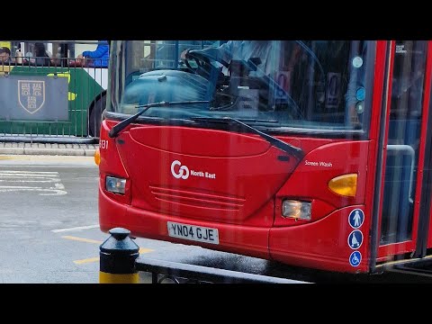 🚍*Beast Loud air Leak* Go North East 6131 YN04 GJE Scania Omnicity on Service 311