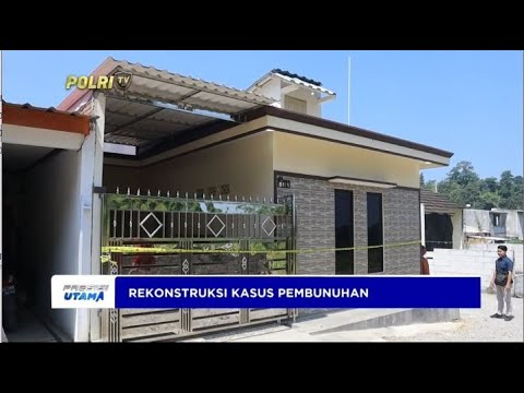 POLRES SUKABUMI REKONSTRUKSI KASUS PEMBUNUHAN