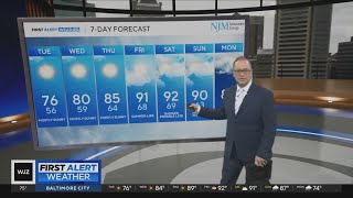 More sunny, pleasant weather in Maryland this week