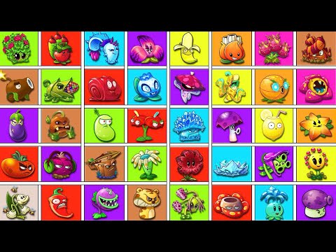 Random 40 Color Plants Vs All Zombies Battlez - Who WIll WIn? - PVz 2 Plant vs Plant