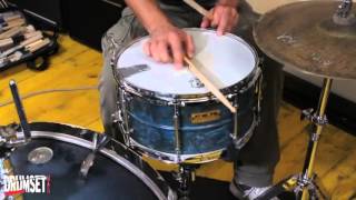 Video thumbnail for Pork Pie Patina Brass 13"x7" Snare by BOB Baruffaldi
