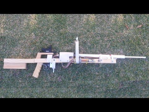 Homemade Tactical SEMI-AUTOMATIC Air Rifle | Crazy Rate of Fire!