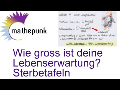 Wie gross ist deine Lebenserwartung?  Sterbetafeln