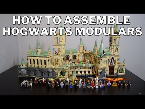 Assembling All 7 Hogwarts Modular Sets | Review and Assembly "How To"