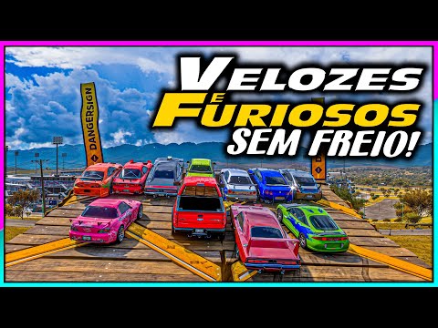 DRIVING WITHOUT BRAKES with the FAST and FURIOUS CARS - Forza Horizon 5 Online