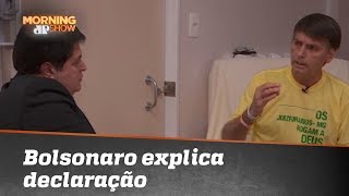 Bolsonaro explica declaração sobre não aceitar eventual derrota