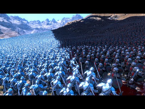 7.500 GONDOR CAPTAINS vs 12.500 MORDOR ORCS - Ultimate Epic Battle Simulator UEBS