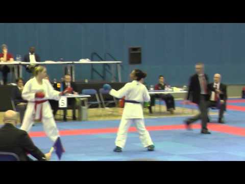BUCS 2014 - Kumite - Women's Senior U68kg Final - Valerie Greitens